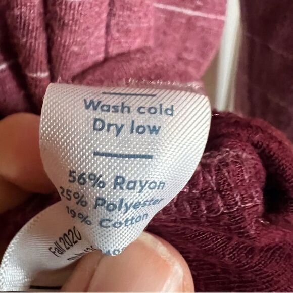 Marine Layer Mens Double Knit Henley in Raisin‎ Size Medium Striped Preppy - Picture 6 of 7